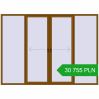 Pricing Sliding patio doors 3300x2400 mm PATIO DOOR REHAU SYNEGO GOLDEN OAK two-sided. Price: 30 754.78 PLN