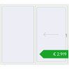 Pricing Przesuwane drzwi tarasowe 2500x2200 mm PATIO DOOR REHAU BRILLANT DESIGN RAL 9016 Traffic white dwustronny. Price: 2918,60 €