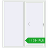 Pricing Sliding patio doors 1800x2000 mm PATIO DOOR REHAU BRILLANT DESIGN RAL 9016 Traffic white two-sided. Price: 11 034.36 PLN