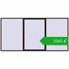 Ustalenie cen Przesuwane drzwi tarasowe 4500x2200 mm PATIO DOOR REHAU BRILLANT DESIGN CHOCOLATE_BROWN dwustronny. Cena: 3259,98 €