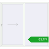 Pricing Sliding patio doors 2600x2400 mm REHAU GENEO HST RAL 9016 Traffic white two-sided. Price: 3773,82 €