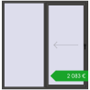 Pricing Sliding patio doors 1950x2000 mm PATIO DOOR REHAU BRILLANT DESIGN BASALT_GREY two-sided. Price: 1893,81 €