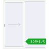 Ustalenie cen Przesuwane drzwi tarasowe 1960x2200 mm REHAU SYNEGO SLIDE RAL 9016 Traffic white dwustronny. Cena: 2 040.12 EUR