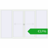 Pricing Sliding patio doors 3600x2200 mm PATIO DOOR REHAU BRILLANT DESIGN RAL 9016 Traffic white two-sided. Price: 3916,34 €