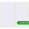Pricing Sliding patio doors 2670x2355 mm REHAU SYNEGO SLIDE RAL 9016 Traffic white two-sided. Price: 13 589.87 PLN