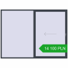 Pricing Sliding patio doors 3000x2200 mm PATIO DOOR REHAU BRILLANT DESIGN ANTHRACITE_GREY_STRUKTURAL two-sided. Price: 14 099.74 PLN
