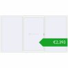 Pricing Sliding patio doors 4000x2200 mm PATIO DOOR REHAU BRILLANT DESIGN RAL 9016 Traffic white two-sided. Price: 2392,94 €