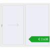 Pricing Sliding patio doors 2500x2200 mm PATIO DOOR REHAU SYNEGO RAL 9016 Traffic white two-sided. Price: 2638,47 €