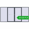 Pricing Sliding patio doors 4230x2200 mm PATIO DOOR REHAU SYNEGO ANTHRACITE_GREY_STRUKTURAL two-sided. Price: 30 528.91 PLN