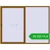 Pricing Sliding patio doors 3000x2300 mm REHAU GENEO HST GOLDEN OAK two-sided. Price: 39 924.77 PLN