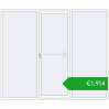 Ustalenie cen Przesuwane drzwi tarasowe 2600x2200 mm PATIO DOOR REHAU BRILLANT DESIGN RAL 9016 Traffic white dwustronny. Cena: 1913,63 €