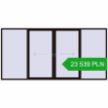 Pricing Sliding patio doors 4100x2000 mm PATIO DOOR REHAU BRILLANT DESIGN BLACK_BROWN two-sided. Price: 23 539.4 PLN