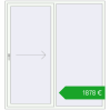 Ustalenie cen Przesuwane drzwi tarasowe 1850x2000 mm REHAU SYNEGO SLIDE RAL 9016 Traffic white dwustronny. Cena: 2503,83 €