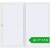 Pricing Sliding patio doors 2400x2200 mm REHAU GENEO HST RAL 9016 Traffic white two-sided. Price: 26 370.86 PLN