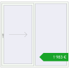 Pricing Sliding patio doors 2075x2000 mm REHAU SYNEGO SLIDE RAL 9016 Traffic white two-sided. Price: 1802,58 €