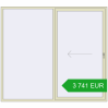 Pricing Sliding patio doors 2400x2150 mm PATIO DOOR REHAU SYNEGO PEARL_WHITE_BEIGE_52L-2 two-sided. Price: 3 741.03 EUR