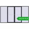 Pricing Sliding patio doors 3750x2200 mm PATIO DOOR REHAU SYNEGO BLACK_ULTI-MATT two-sided. Price: 28 877.71 PLN