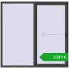 Ustalenie cen Przesuwane drzwi tarasowe 2100x2030 mm REHAU SYNEGO SLIDE BASALT_GREY dwustronny. Cena: 2089,46 €