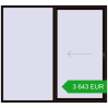 Pricing Sliding patio doors 2400x2200 mm PATIO DOOR REHAU SYNEGO BLACK_BROWN two-sided. Price: 3 643.18 EUR