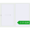Pricing Sliding patio doors 2700x2200 mm PATIO DOOR REHAU BRILLANT DESIGN RAL 9016 Traffic white two-sided. Price: 3 170.62 EUR