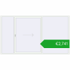 Pricing Sliding patio doors 3600x2000 mm PATIO DOOR REHAU BRILLANT DESIGN RAL 9016 Traffic white two-sided. Price: 2740,95 €