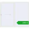 Pricing Przesuwane drzwi tarasowe 2500x2200 mm PATIO DOOR REHAU BRILLANT DESIGN RAL 9016 Traffic white dwustronny. Price: 2379,79 €