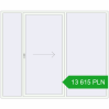 Pricing Sliding patio doors 2700x2200 mm PATIO DOOR REHAU BRILLANT DESIGN RAL 9016 Traffic white two-sided. Price: 13 615.44 PLN