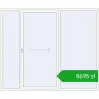 Ustalenie cen Przesuwane drzwi tarasowe 2600x2200 mm PATIO DOOR REHAU BRILLANT DESIGN RAL 9016 Traffic white dwustronny. Cena: 8694,63 zł