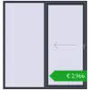 Ustalenie cen Przesuwane drzwi tarasowe 2000x2100 mm REHAU SYNEGO SLIDE ANTHRACITE_GREY_STRUKTURAL dwustronny. Cena: 2965,72 €