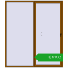 Pricing Przesuwane drzwi tarasowe 2000x2300 mm REHAU GENEO HST GOLDEN OAK dwustronny. Price: 4931,82 €