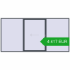 Pricing Sliding patio doors 4500x2200 mm PATIO DOOR REHAU BRILLANT DESIGN ANTHRACITE_GREY_STRUKTURAL two-sided. Price: 4 417.31 EUR