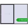 Pricing Sliding patio doors 3000x2200 mm PATIO DOOR REHAU BRILLANT DESIGN ANTHRACITE_GREY_GLATT two-sided. Price: 3 797.91 EUR