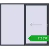Ustalenie cen Przesuwane drzwi tarasowe 2300x2000 mm PATIO DOOR REHAU BRILLANT DESIGN ANTHRACITE_GREY_STRUKTURAL dwustronny. Cena: 2839,19 €