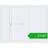 Pricing Sliding patio doors 2500x2000 mm PATIO DOOR REHAU BRILLANT DESIGN RAL 9016 Traffic white two-sided. Price: 1668,92 €