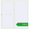 Ustalenie cen Przesuwane drzwi tarasowe 2300x2400 mm REHAU SYNEGO SLIDE RAL 9016 Traffic white dwustronny. Cena: 1789,41 €