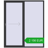 Ustalenie cen Przesuwane drzwi tarasowe 1880x2200 mm PATIO DOOR REHAU BRILLANT DESIGN ANTHRACITE_GREY_GLATT dwustronny. Cena: 2 156.01 EUR