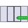 Pricing Sliding patio doors 3800x2200 mm PATIO DOOR REHAU BRILLANT DESIGN ANTHRACITE_GREY_STRUKTURAL two-sided. Price: 25 432.46 PLN