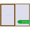 Pricing Sliding patio doors 3000x2300 mm REHAU GENEO HST GOLDEN OAK two-sided. Price: 25 918,29 zł