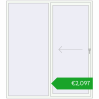 Pricing Sliding patio doors 2000x2250 mm REHAU SYNEGO SLIDE RAL 9016 Traffic white two-sided. Price: 2796,34 €