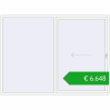 Pricing Sliding patio doors 3000x2200 mm REHAU GENEO HST RAL 9016 Traffic white two-sided. Price: 6648,04 €