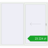 Pricing Sliding patio doors 2400x2200 mm REHAU GENEO HST RAL 9016 Traffic white two-sided. Price: 23 224,41 zł