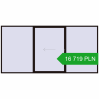 Pricing Sliding patio doors 4500x2200 mm PATIO DOOR REHAU BRILLANT DESIGN BLACK_BROWN two-sided. Price: 16 719.27 PLN