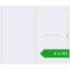 Pricing Sliding patio doors 2500x2100 mm REHAU GENEO HST RAL 9016 Traffic white two-sided. Price: 6182,71 €