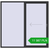 Pricing Sliding patio doors 2100x2030 mm REHAU SYNEGO SLIDE ANTHRACITE_GREY_GLATT two-sided. Price: 11 986.88 PLN