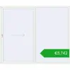 Pricing Sliding patio doors 3000x2500 mm REHAU GENEO HST RAL 9016 Traffic white two-sided. Price: 5742,35 €