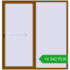 Pricing Sliding patio doors 2300x2400 mm REHAU SYNEGO SLIDE GOLDEN OAK two-sided. Price: 14 542.12 PLN