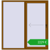 Ustalenie cen Przesuwane drzwi tarasowe 1750x1850 mm PATIO DOOR REHAU SYNEGO GOLDEN OAK dwustronny. Cena: 2228,92 €