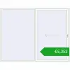 Pricing Sliding patio doors 2800x2200 mm REHAU GENEO HST RAL 9016 Traffic white two-sided. Price: 5352,52 €