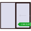 Pricing Sliding patio doors 2500x2200 mm PATIO DOOR REHAU BRILLANT DESIGN CHOCOLATE_BROWN two-sided. Price: 2 585.34 EUR