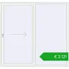 Pricing Sliding patio doors 2200x2100 mm PATIO DOOR REHAU SYNEGO RAL 9016 Traffic white two-sided. Price: 3121,37 €